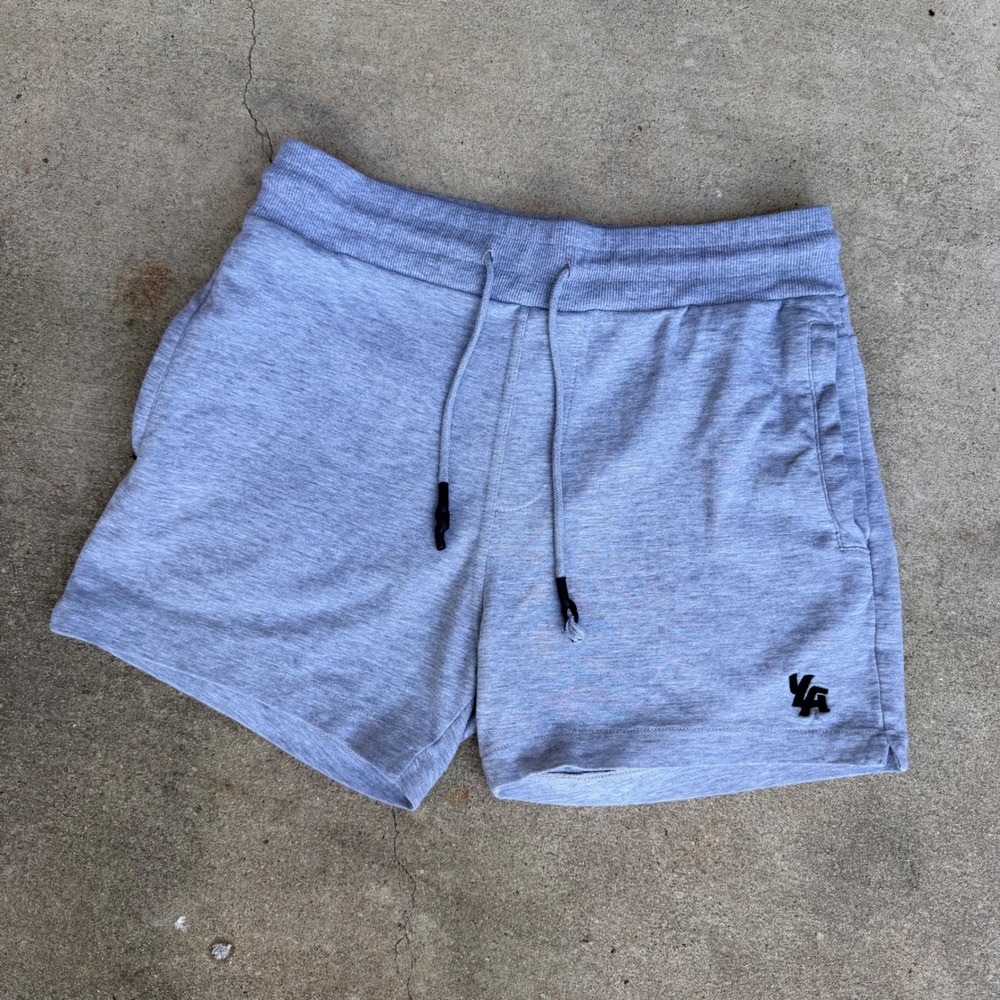 YoungLA Los Angeles Grey Sweat Shorts 2XL Mens Streetwear Y2K Retro Minimalist